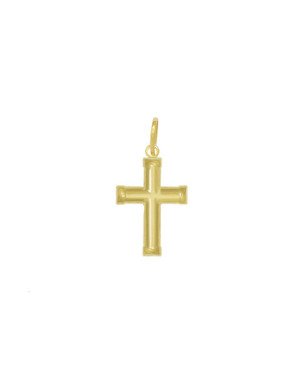 Pingente Cruz Dupla - 00 - 12mm x 25mm - 0.81gr