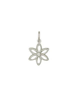 Pingente Flor Vazada - G3 - 15mm x 15mm - 0.81gr