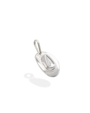 Pingente AG Chapeu Estampado - G1 - 10mm x 21mm - 1.18gr