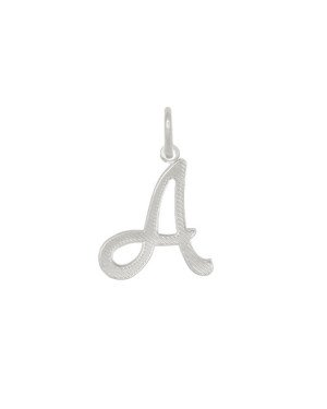 Pingente de Letra A Reticulado - G1 - 19mm x 29mm - 0.96gr