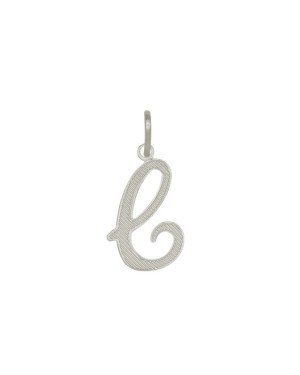 Pingente Letra C Reticulada - G1 - 13mm x 29mm - 0.82gr