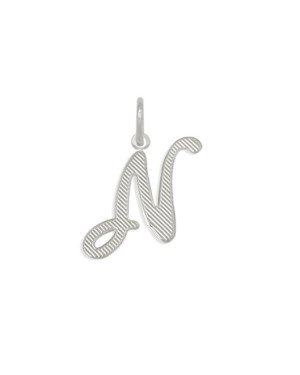 Pingente Letra N Reticulada - G1 - 15mm x 30mm - 1.17gr