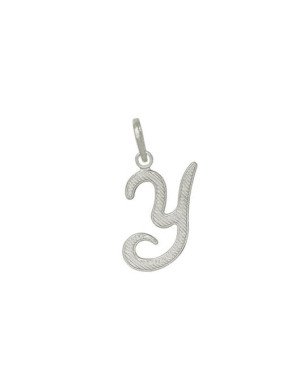 Pingente Letra Y Reticulada - G1 - 12mm x 26mm - 1.00gr