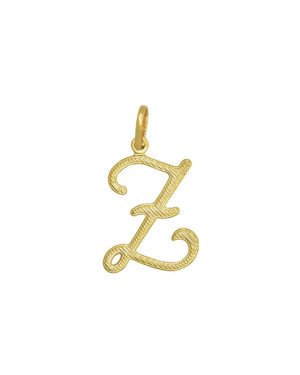 Pingente Letra Z Reticulada - 00 - 16mm x 30mm - 0.65gr