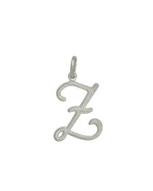 Pingente Letra Z Reticulada - G1 - 16mm x 30mm - 1.08gr