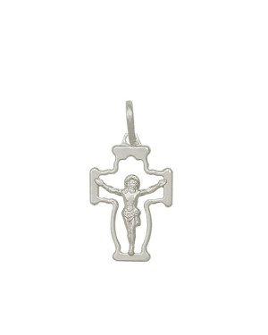 Pingente Cruz Vaz.c/Jesus - G1 - 16mm x 30mm - 1.23gr