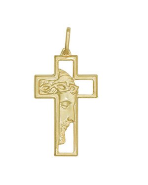 Pingente Face Cristo - 00 - 22mm x 38mm - 2.23gr