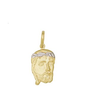 Pingente Face Cristo - 00 - 14mm x 30mm - 1.68gr