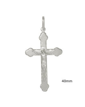 Pingente Cruz Gr.c/ Jesus - G1 - 15mm x 42mm - 2.70gr