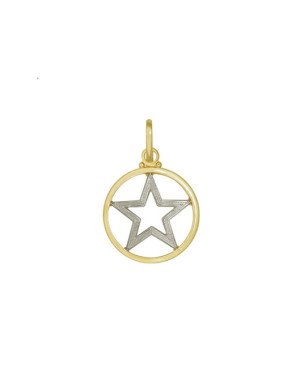 Pingente Estrela Salomao - 00 - 16mm x 25mm - 0.69gr