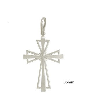 Pingente Cruz Religiosa - G1 - 25mm x 35mm - 2.73gr