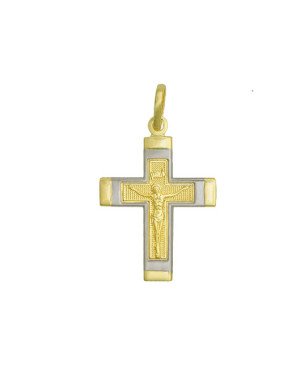 Pingente Cruz com Cristo - 00 - 19mm x 35mm - 1.83gr
