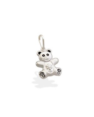 Pingente Urso Duplo - G3 - 12mm x 23mm - 1.33gr