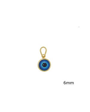 Pingente Cabuchao 6mm c/ Olho Grego - 00 - 8mm x 15mm - 0.46gr