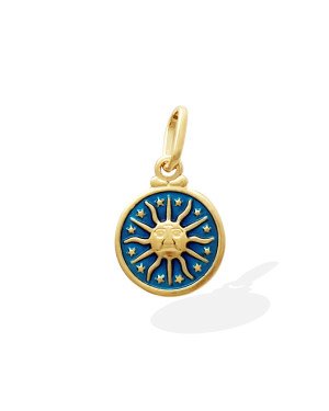 Pingente Sol Mistico 11mm (Azul Bandeira) - 00 - 11mm x 11mm - 0.64gr