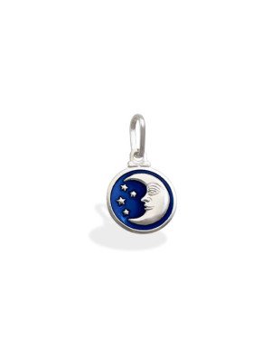 Pingente AG Lua Estrela - G3 - 11mm x 11mm - 0.92gr
