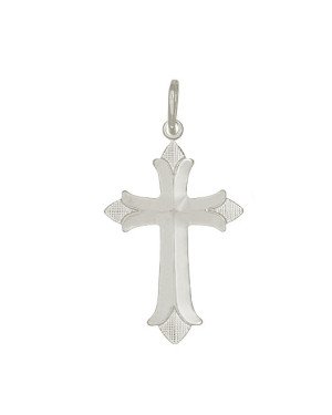 Pingente Cruz Portuguesa Facetada - G1 - 19mm x 29mm - 1.79gr