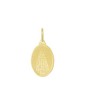 Pingente Oval Del Valle Nossa Sra Aparecida - 00 - 15mm x 29mm - 1.93gr