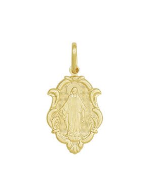 Pingente Nossa Sra das Gracas com Moldura - 00 - 18mm x 36mm - 2.92gr