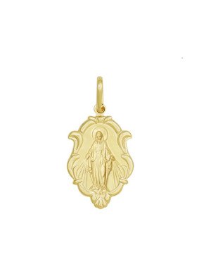 Pingente  Moldura Nossa Sra das Gracas 22mm (Oracao) - 00 - 16mm x 32mm - 2.13gr