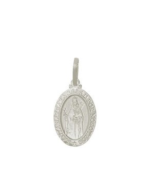Pingente Oval Sant.Babara - G1 - 18mm x 25mm - 2.34gr