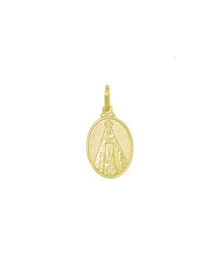 Pingente Oval Del Valle Nossa Sra Aparecida - 00 - 11mm x 24mm - 1.17gr