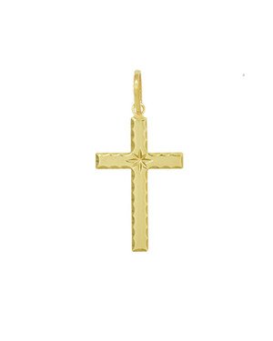 Pingente Cruz Diamantada - 00 - 16mm x 34mm - 1.05gr