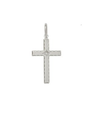 Pingente Cruz Diamantada - G1 - 16mm x 34mm - 1.15gr