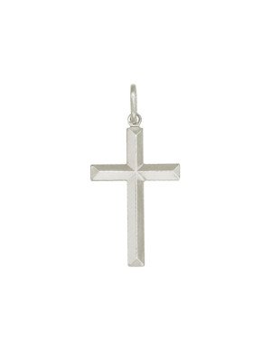 Pingente Cruz Facetada - G1 - 16mm x 34mm - 1.04gr