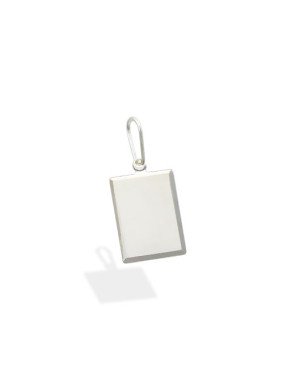 Pingente Quadrado Liso - G3 - 14mm x 28mm - 1.52gr