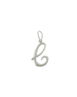 Pingente Letra C Media Lisa - G1 - 13mm x 29mm - 0.85gr