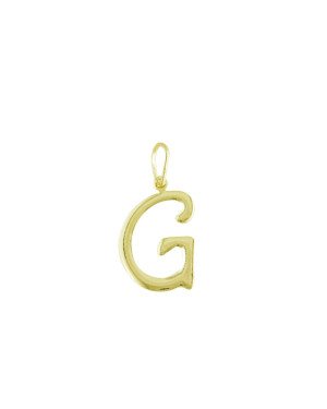 Pingente Letra "G" Media Lisa - 00 - 14mm x 29mm - 0.81gr