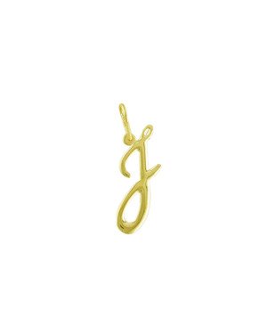 Pingente Letra "J" Media Lisa - 00 - 10mm x 30mm - 0.71gr