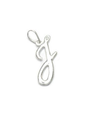 Pingente Letra J Media Lisa - G1 - 10mm x 30mm - 0.99gr