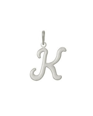 Pingente Letra "K" Media Lisa - G1 - 17mm x 26mm - 1.18gr