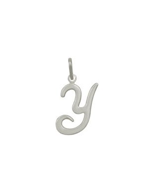 Pingente Letra "Y" Media Lisa - G1 - 12mm x 26mm - 0.94gr