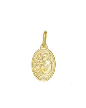 Pingente Oval Santo Antonio 15x20 - 00 - 15mm x 29mm - 2.19gr