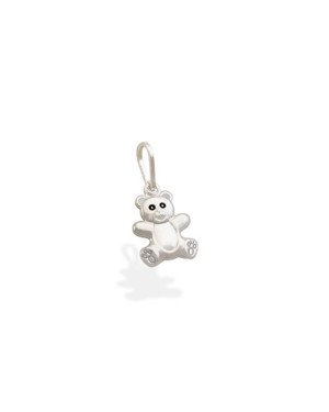Pingente AG Ursinho Duplo - G5 - 7mm x 17mm - 0.53gr