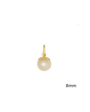 Pingente Perola - 00 - 8mm x 18mm - 0.63gr