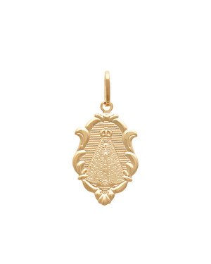 Pingente Moldura Nossa Sra Aparecida 18mm - 00 - 13mm x 27mm - 1.43gr