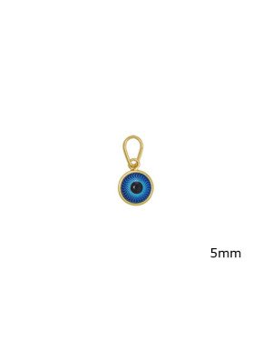 Pingente Cabuchao 5mm c/ Olho Grego - 00 - 5mm x 5mm - 0.28gr