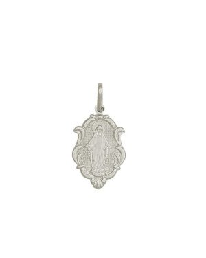 Pingente N. Sra. das Gracas com Moldura - G1 - 13mm x 18mm - 1.59gr
