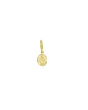 Pingente Nossa Sra Aparecida - 00 - 6mm x 15mm - 0.26gr