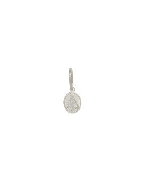 Pingente AG Nossa Sra. Aparecida 8x6 Borda Lisa  - G5 - 6mm x 15mm - 0.36gr