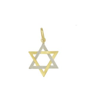 Pingente Estrela Davi - 00 - 17mm x 28mm - 0.82gr