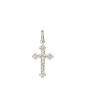 Pingente Cruz com Jesus Estampado - G3 - 12mm x 20mm - 0.72gr