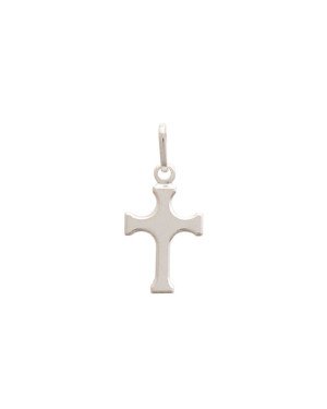 Pingente Cruz Lisa - G5 - 10mm x 13mm - 0.49gr