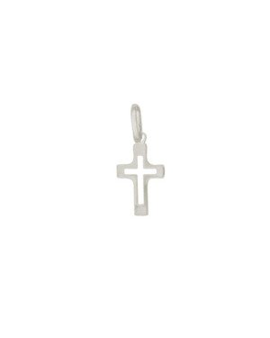 Pingente Mini Cruz Vazada - G5 - 9mm x 23mm - 0.41gr