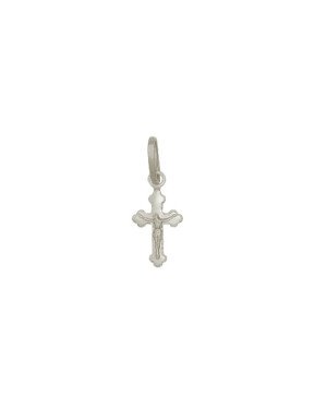 Pingente Mini Cruz com Jesus - G5 - 8mm x 20mm - 0.33gr