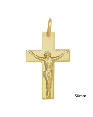 Pingente Cruz com Cristo - 00 - 33mm x 60mm - 5.04gr